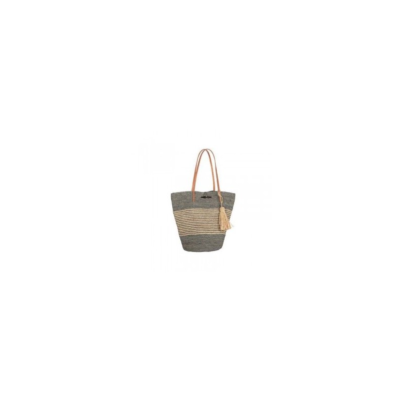 Sac Crochet Raphia BAYAPOA Gris / Ecru Sac Crochet Raphia BAYAPOA Gris / Ecru