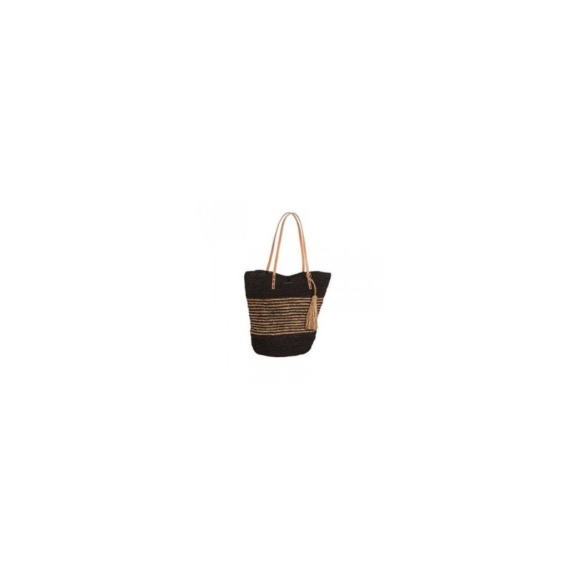 Sac Crochet Raphia BAYAPOA Noir / Ecru Sac Crochet Raphia BAYAPOA Noir / Ecru