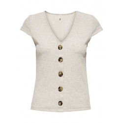 Top boutons manches courtes ONLY