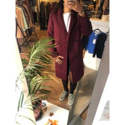 Manteau laine mélangée