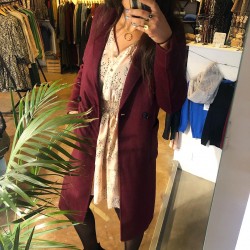 Manteau laine mélangée