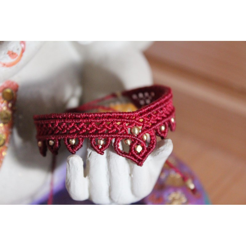 Bracelet en macramé