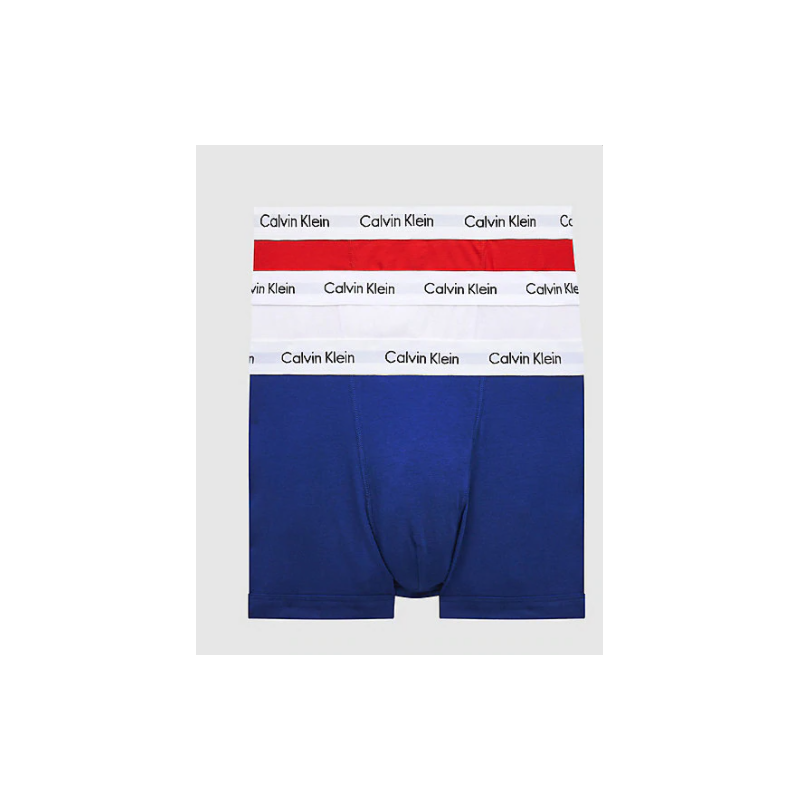 LOT DE 3 Boxers CALVIN KLEIN  blanc,bleu,rouge S,M,L